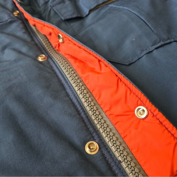 Vintage Sierra Designs 60/40 Mountain Parka Jacket S Blue Hood Rain Pockets - Picture 6 of 9